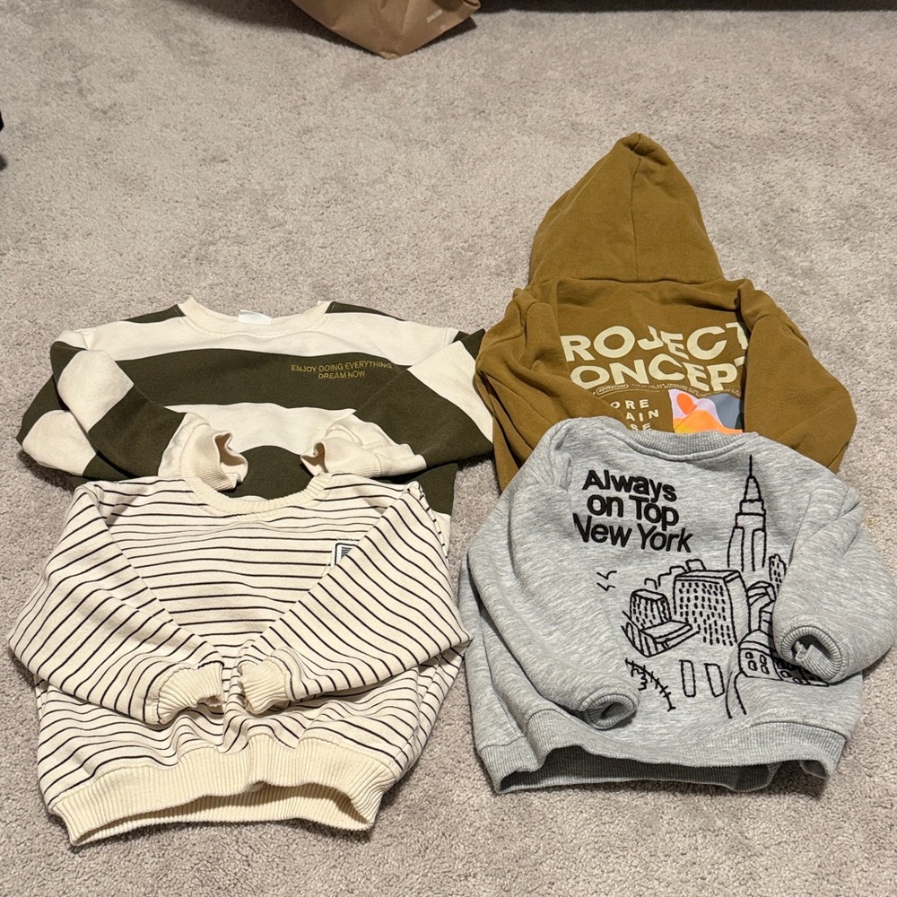 Zara boys sweatshirt bundle